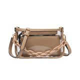 Jessica Clear Crossbody Bag w/ Chain