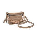 Jessica Clear Crossbody Bag w/ Chain