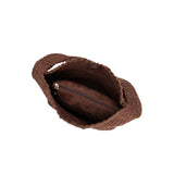 Johanna Tobacco Recycled Vegan Suede Shoulder Bag