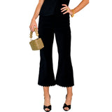 Jojo Scalloped Velvet Pants
