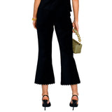 Jojo Scalloped Velvet Pants