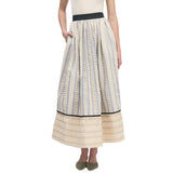 Juniper Blue Stripe Maxi Skirt