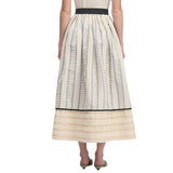 Juniper Blue Stripe Maxi Skirt