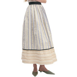 Juniper Blue Stripe Maxi Skirt