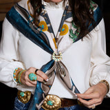 Just My Luck Turquoise Scarf Ring