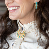 Just My Luck Turquoise Scarf Ring