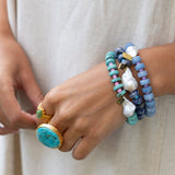 New Outlook Baroque Pearl Beaded Bracelet