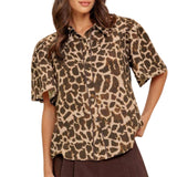 Leopard Printed Woven Top