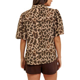 Leopard Printed Woven Top