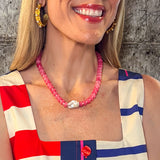 Liberty Bay Baroque Pearl Beaded Necklace