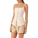 Linen Sleeveless Vest