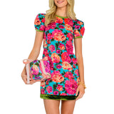 Louisa Mini Dress - Vintage Roses