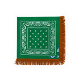 Paisley Fringe Bandana  - Kelly Green