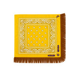 Paisley Fringe Bandana - Yellow