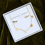 Mama Letter Necklace and Stud Earrings Gift Set