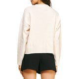 Marble Embellished Sweater Top