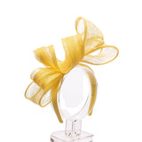 Med Sinamay Double Bow Fascinator