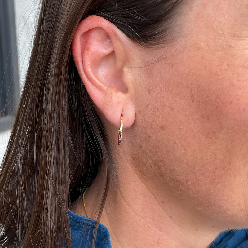 Megan 14K Gold Hoop Earrings