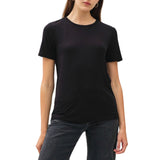Modal Basic Round Neck T-Shirt - Black