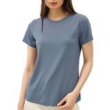 Modal Basic Round Neck T-Shirt - Teal