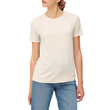 Modal Basic Round Neck T-Shirt - Off White