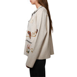 Motif Wool Blend Sweater Jacket