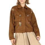 Multi-Embellished Suede Jacket