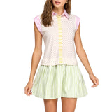 Multi Stripe Poplin Shirt Mini Dress