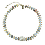 Coastal Calm Baroque Pearl Beaded Necklace