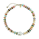 Happy Go Lucky Baroque Pearl Beaded Necklace