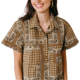Olive Bandana Getaway Mini Dress