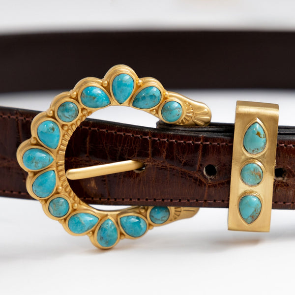 OntheRanchTurquoiseBeltBuckle_
