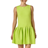 Peplum Sleeveless Knit Dress