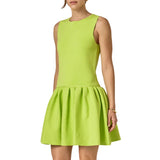 Peplum Sleeveless Knit Dress