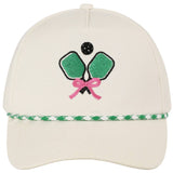 Pickleball Pad Ball Ribbon Embroidery Trucker Hat