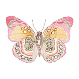 Pink and Green Butterfly Acrylic Art Block - Large