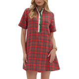 Plaid Mini Dress