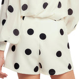 Polka Dot Woven Skort