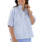 Poppy Top - Grapemist Stripe