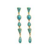 Rainfall Turquoise Drop Earrings