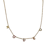 Rodeo Letter Necklace