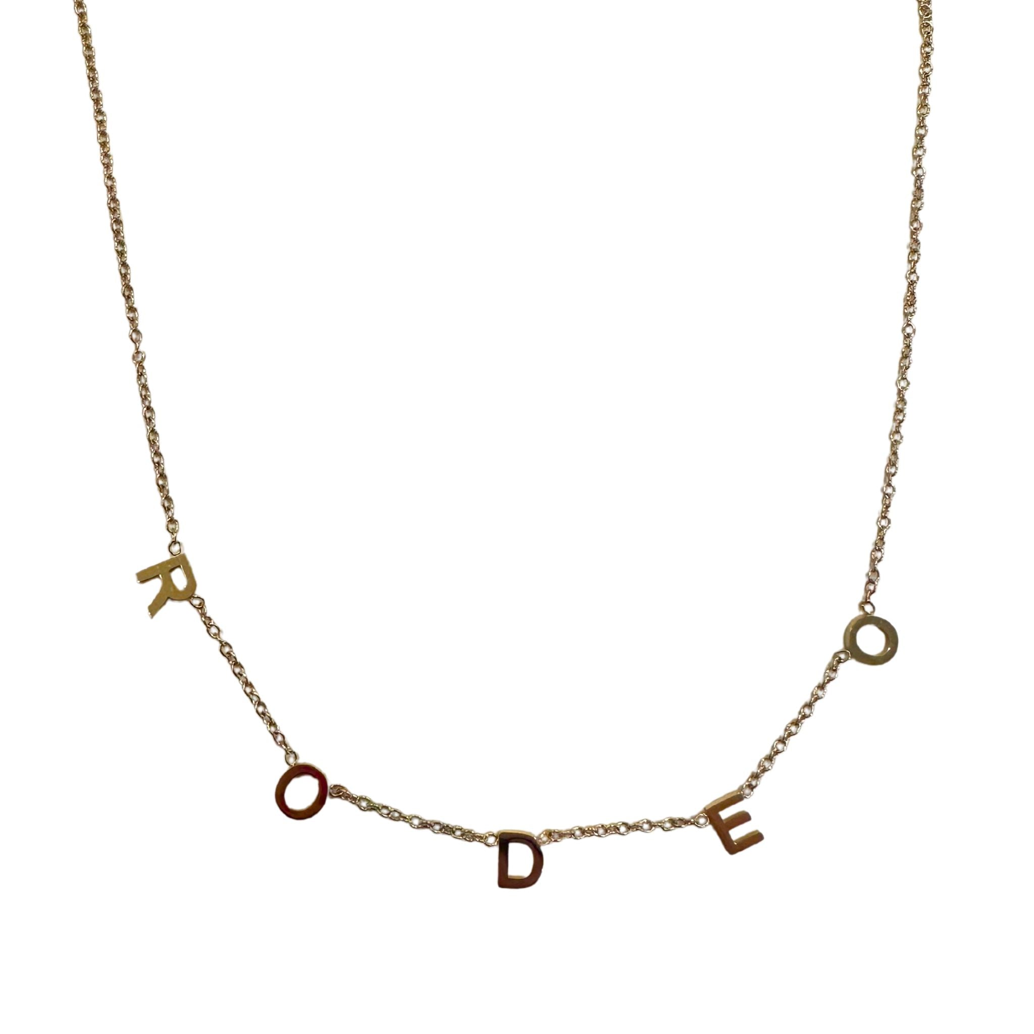 Rodeo Letter Necklace– Christina Greene