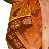 Round Up Silk Western Cowgirl Wild Rag Scarf