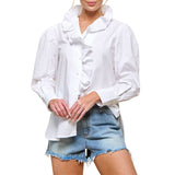 Ruffle Long Sleeve Top