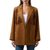 Rufina Fringe Collared Jacket