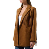 Rufina Fringe Collared Jacket