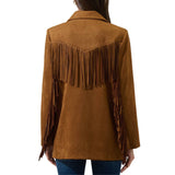 Rufina Fringe Collared Jacket