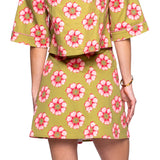 Sage Floral Skirt