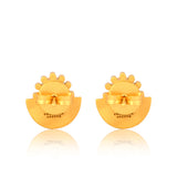 Santorini Sunset Stud Earrings - Turquoise