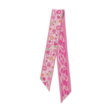 Saturday Silks - Phi Mu Skinny Scarf